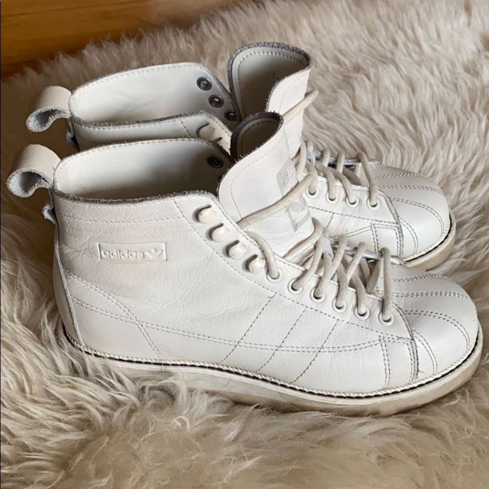 Adidas Superstar White Boots